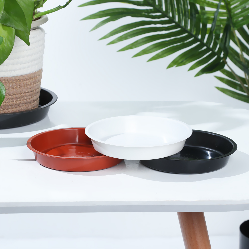 3Pcs Round Shaped Plant Trays  - Drip Tray Saucer review and price