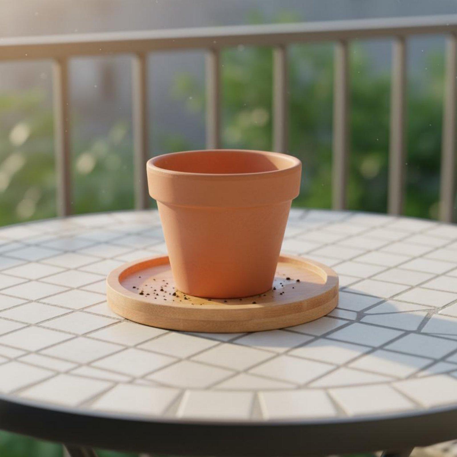 Industrial Tray Bamboo Plant B - Drip Tray Saucer review and price